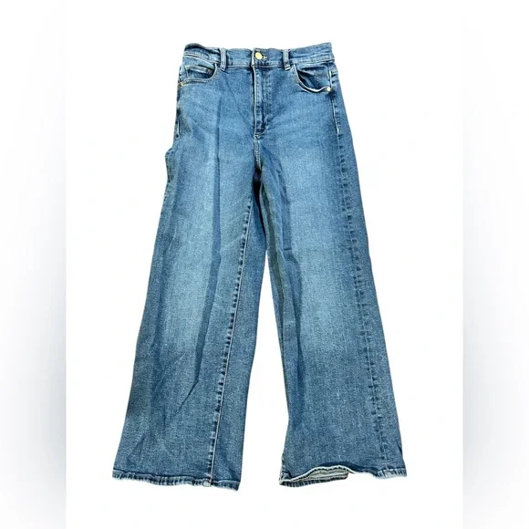 DL1961 Blue Flare Wide Leg Jeans - Picture 2 of 9